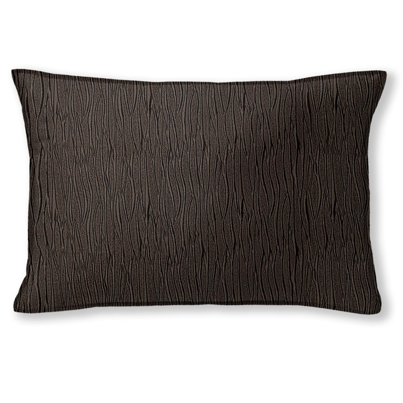 Sylvio Polyester Zip Sham, Queen, Chocolate
