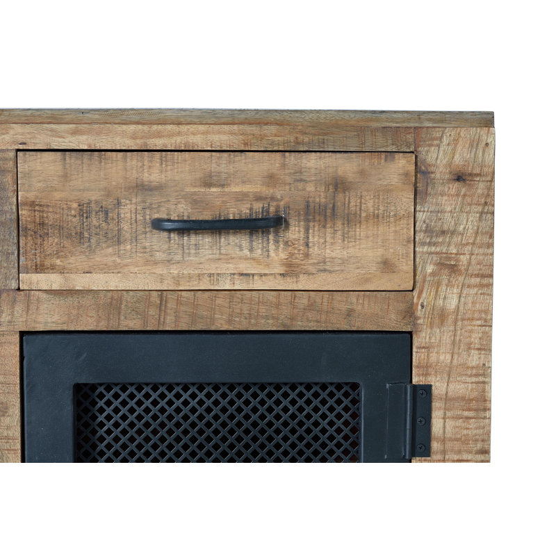 Morrowville Solid Wood 2 - Door Rectangle Accent Cabinet