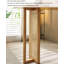 Table de bar moderne en rotin minimaliste et en bois massif-126535747