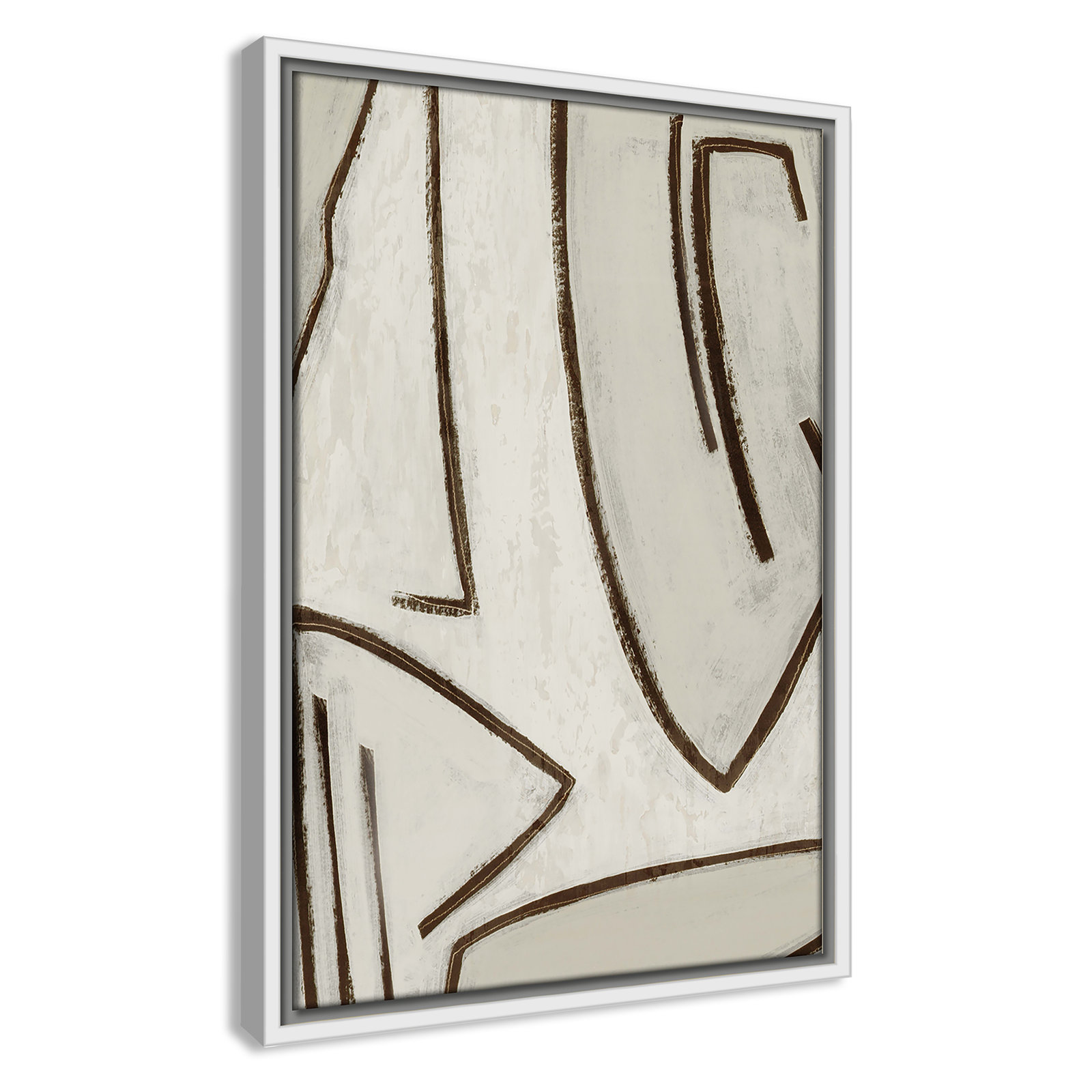 Line Work "Line Work II" Print, 13.5" W x 19.5" H, White