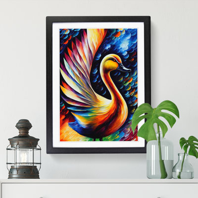 Bayah Duck Painted - Picture Frame Print