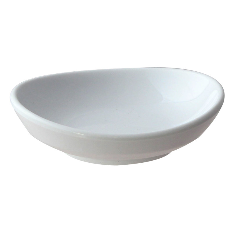 Soucoupe ronde 3,5 po en mélamine Lowrys, Blanc