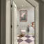 Laurel Leaf Trellis Mist Wallpaper-811872822