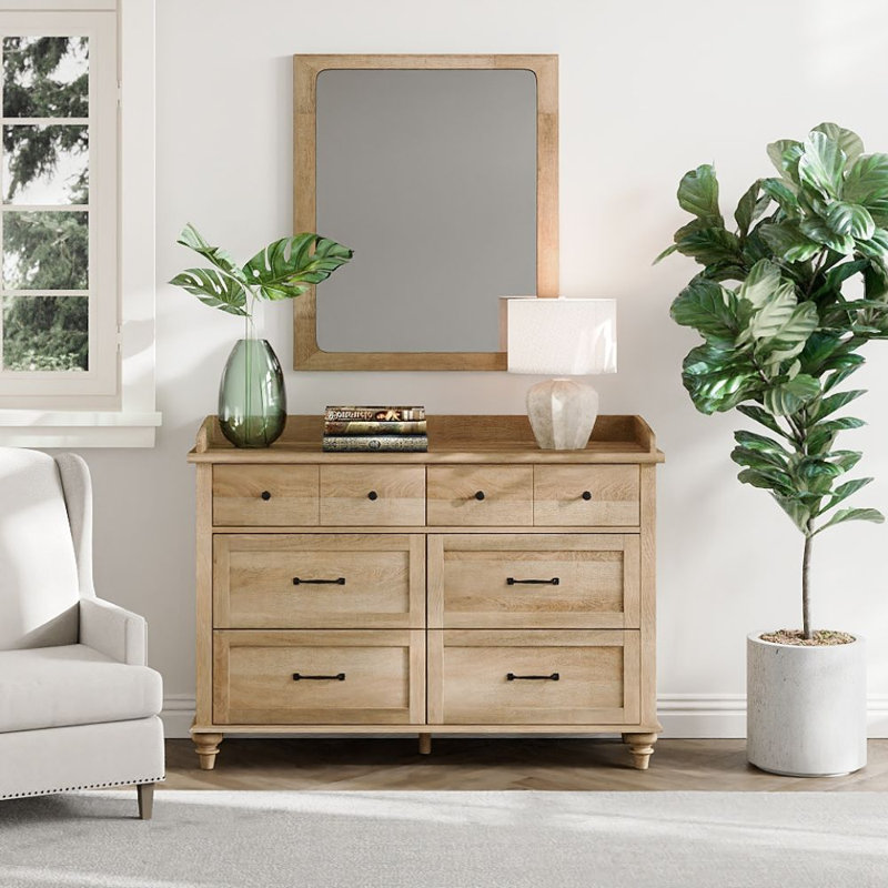 Commode à 6 tiroirs, Chêne