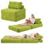 Canapé-lit pliant, canapé-lit convertible 4-en-1, canapé-lit pour salon de chambre à coucher, vert-119783930