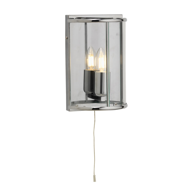 Ingrassia Flush Mounted Sconce, Chrome