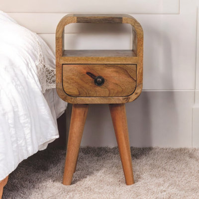 Gelsomina 20cm W Solid Wood Bedside Table