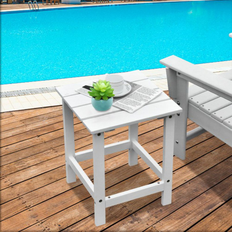 Table d'appoint en bois Wisby, Blanc