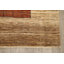 Tapis décoratif en laine noué à la main de conception unique 6 pi 5 po x 9 pi 9 po Ivoire/brun