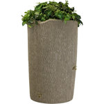 Good Ideas 90 Gallons Plastic Drainable Dual Overflow Planter Rain Barrel