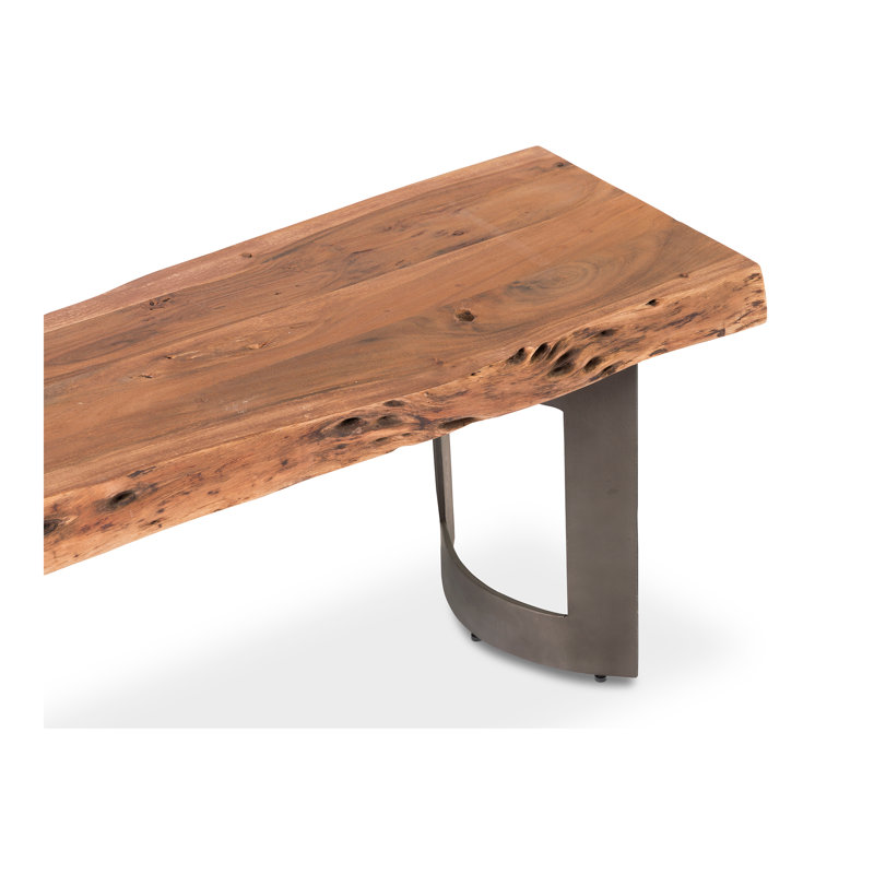 Kenmore Solid Wood Bench, 18" H x 92" W x 15" D, Brown
