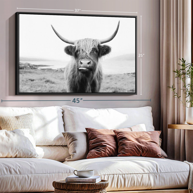 Animal «Vache Highland», H 13 po x l 9 po