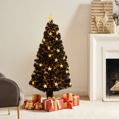 Lighted Artificial Pine Christmas Tree