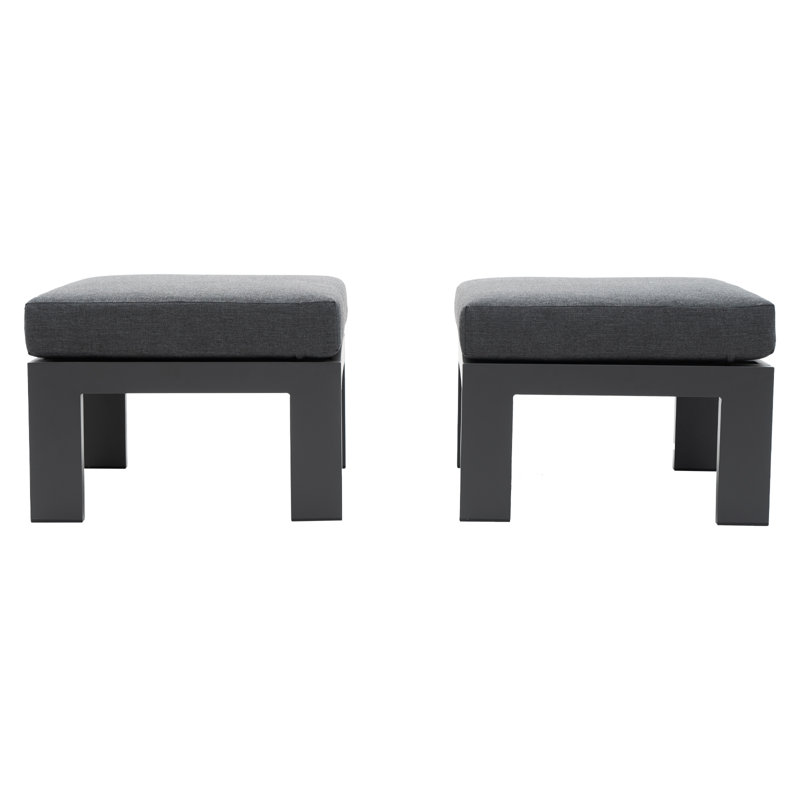 Repose-pieds d'extérieur avec coussin Martrel