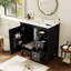 Meuble-lavabo avec lavabo, tablette de porte et 3 tiroirs-255166853