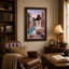 «Turquoise Pool and Arched Walls at Sunset», art mural sur toile-1326791042