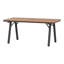 Chamblee Outdoor Rectangle 67 Inch Aluminum Alloy Dining Table For Patio-124541568