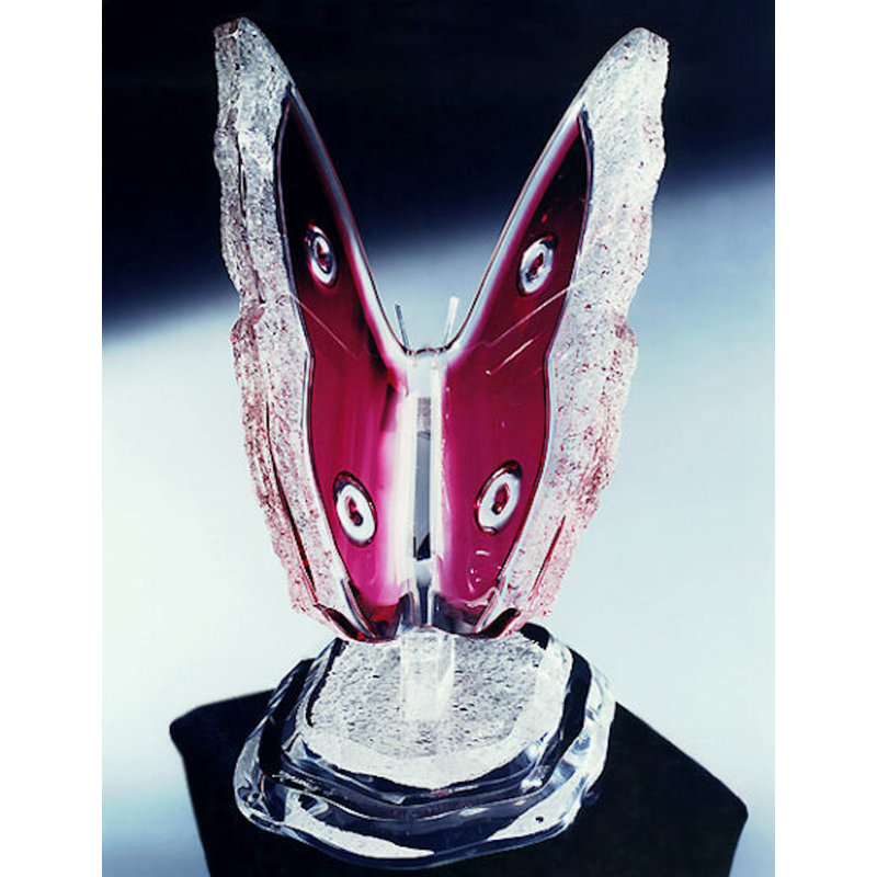 Sculpture impériale papillon en acrylique