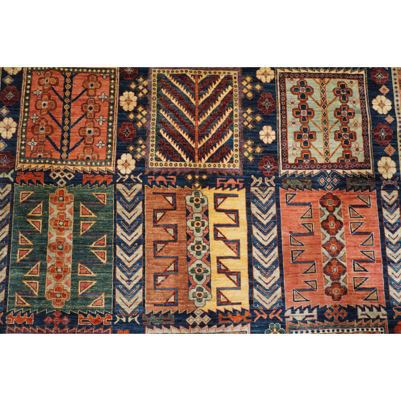 Aryana Hand-Knotted High-Quality Area Rug in Brown/Green/Orange