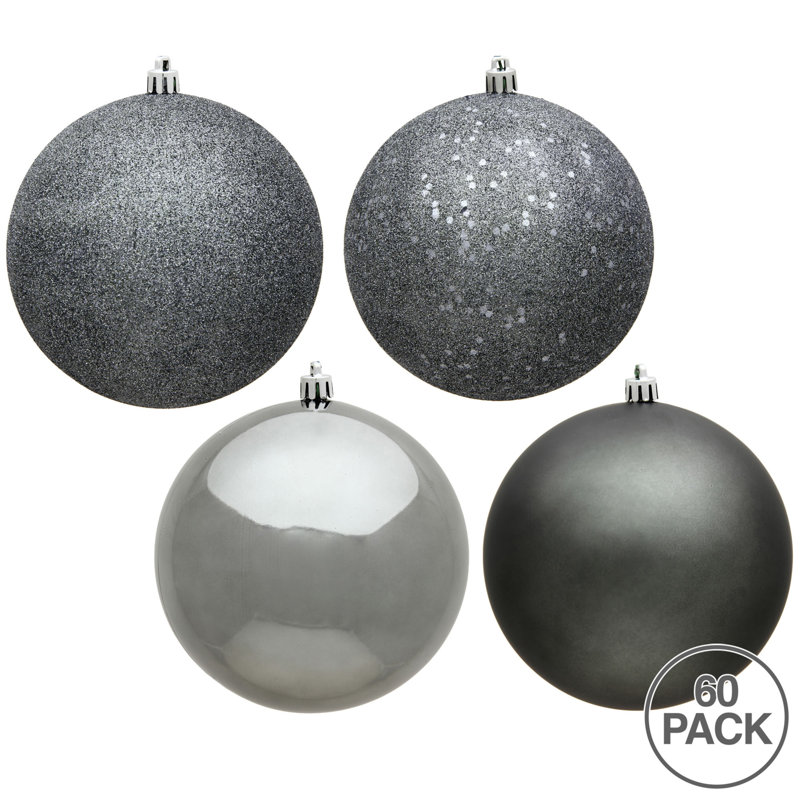 Holiday Décor Ball Ornament, Pewter