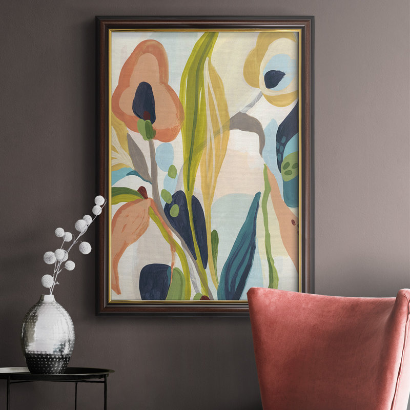 Jungle Jewels II, toile encadrée de qualité supérieure - prête à être accrochée, H 20 po x l 16 po x P 2,5 po, Cadre doré