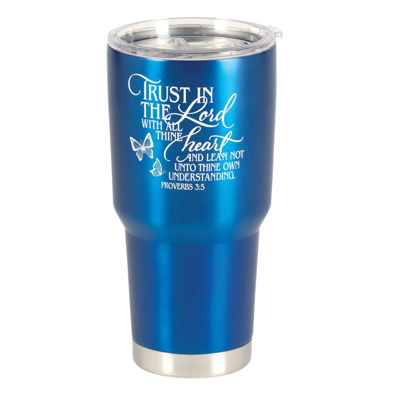 Gobelet de voyage en acier inoxydable à double paroi 30 oz Trust in the Lord
