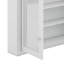 Pharmacie, armoire murale de salle de bain avec 2 portes en miroir, tablette réglable-1014358188