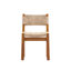 Ensemble repas 5 pièces en bois d'acacia avec osier Hapeville-125587100