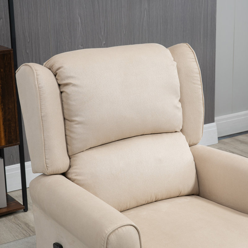 Fauteuil inclinable massant avec repose-pieds, Polyester blanc