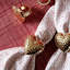Berry & Thread Heart Napkin Ring Set/4 - Gold