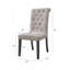 Fauteuil d'appoint en lin et finition beige Yabeina