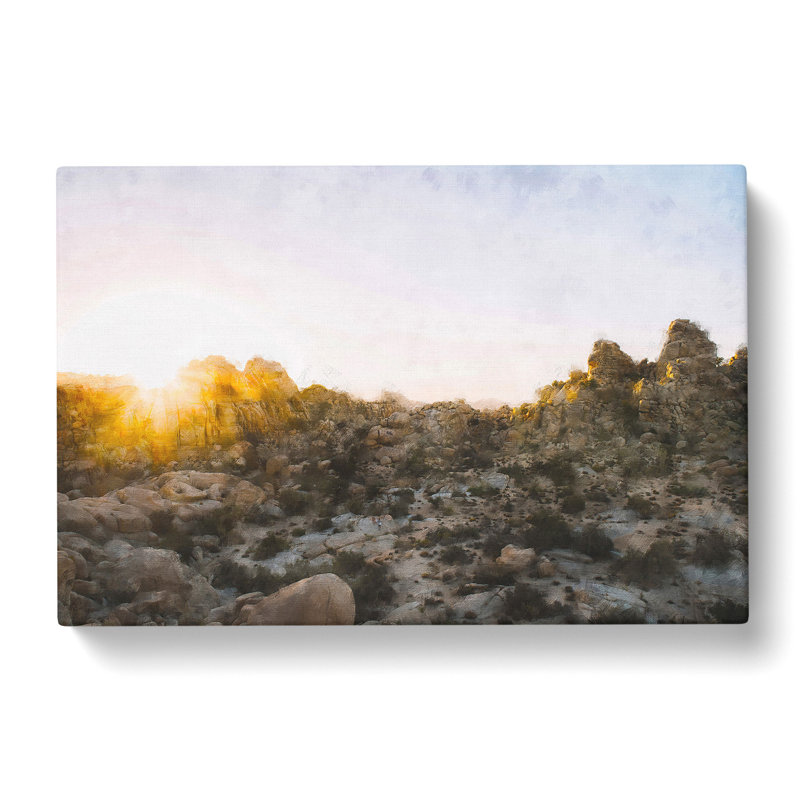 View Of Joshua Tree National Park - Wrapped Canvas, 40cm H x 60cm W x 3cm D