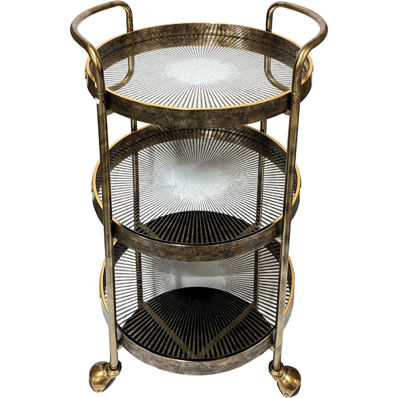 Aderito Metal Bar Cart