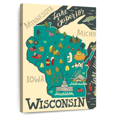 Carte de l'Aliaz, Wisconsin