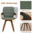 Braiden Set of 2 Swivel Faux Leather Bentwood Dining Chair-279018572