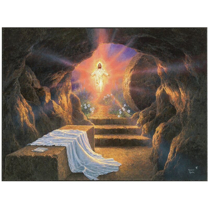 Easter wall art - Jesus At The Tomb On MDF Graphic Art
