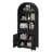 71'' Tall Arched Storage Bookcase