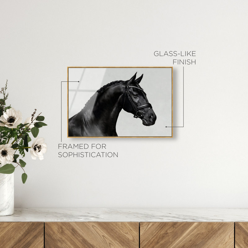 Midnight Majesty I Print, 11"H x 16"W, Gold Floater Frame