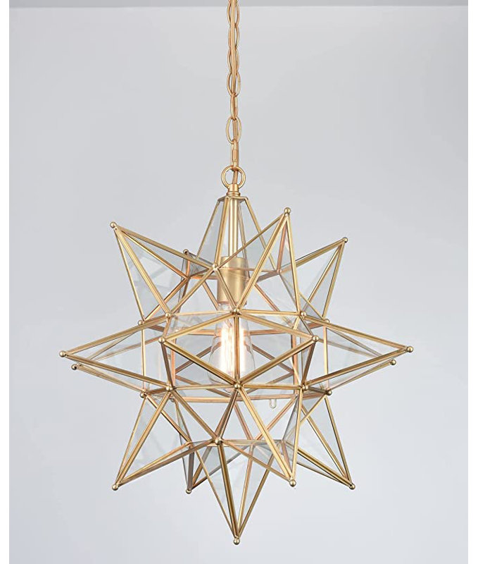 Cameria 1 - Light Unique/Statement Pendant, Brass, 66" H x 18.89" W x 18.89" D