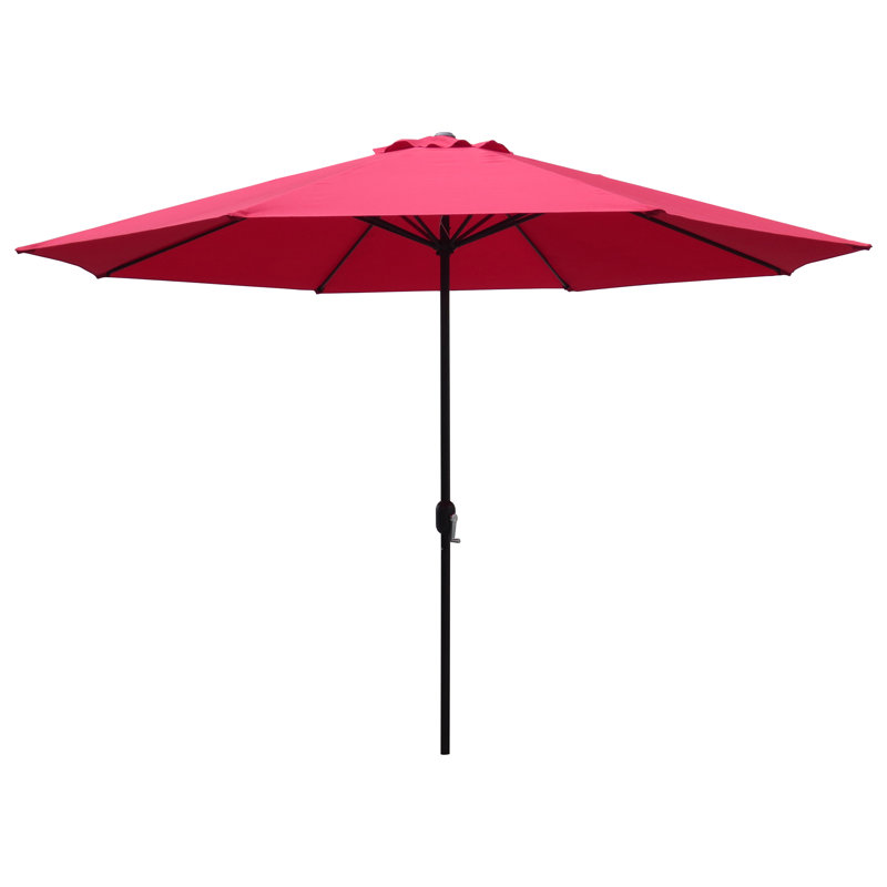 Parasol de marché octogonal Fazlie, Rouge