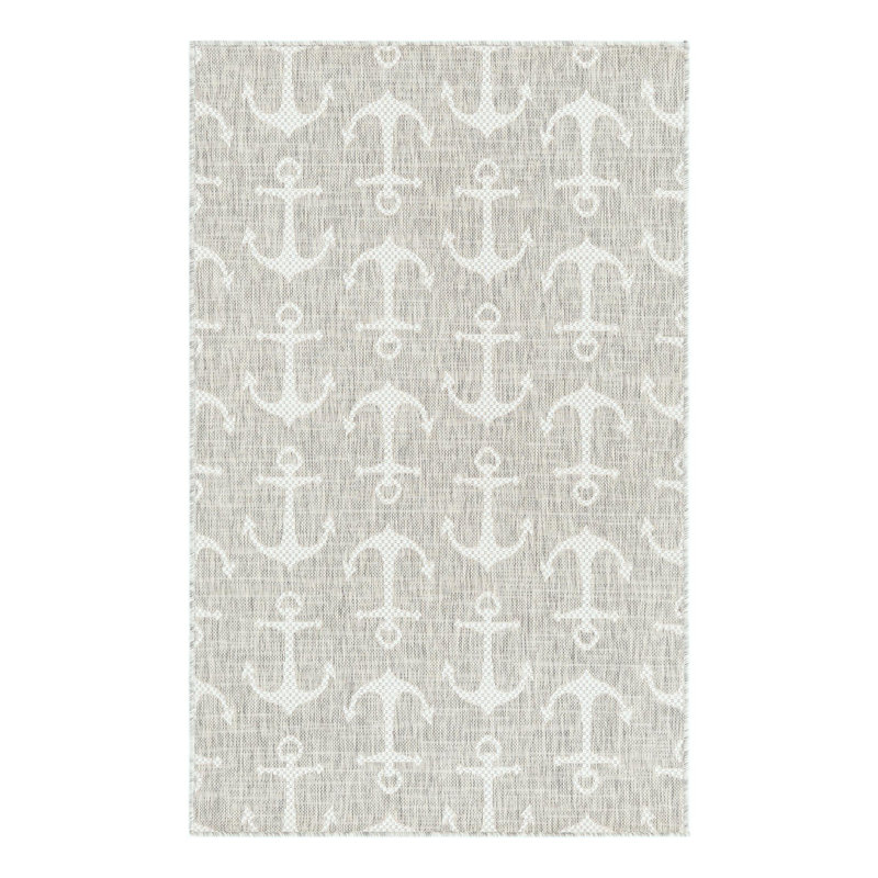 Tapis intérieur / extérieur Brentwood, Gris, Rectangle 3 pi 3 po x 5 pi 3 po
