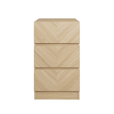 Kascha 3 Drawer Bedside Table
