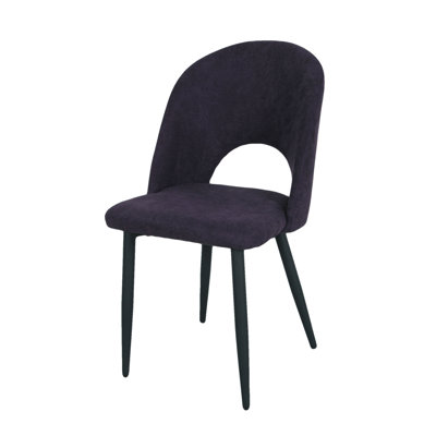 Chaise avec accoudoirs en tissu Brianne