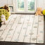 Tapis en laine touffeté à la main crème / brun / bleu / orange / vert Santario