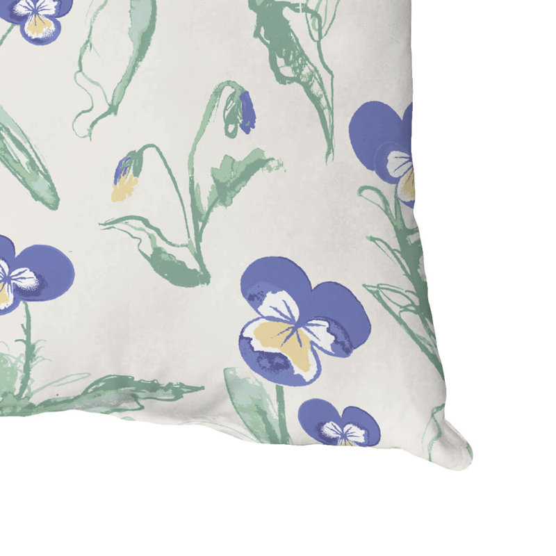  Housse de coussin carré et insert, Violet, 18" x 18"