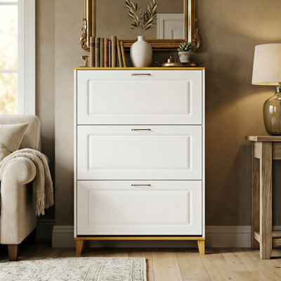 18 Pair Shoe Storage Cabinet