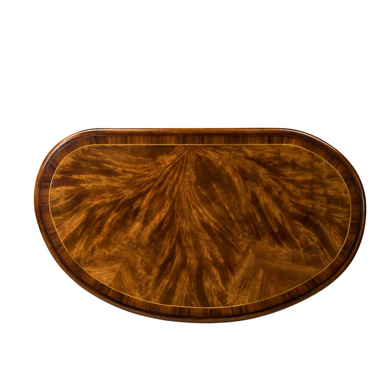 Renaissance Inspired Clamshell and Coral Brown End Table