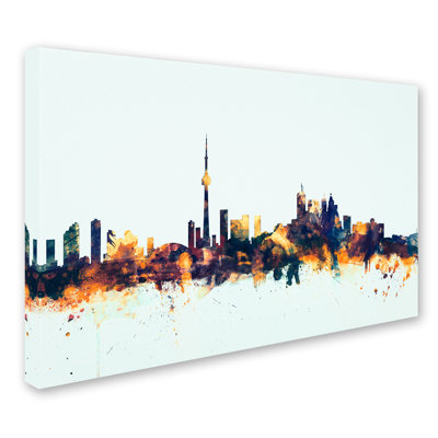 " Toronto Canada Skyline Blue "