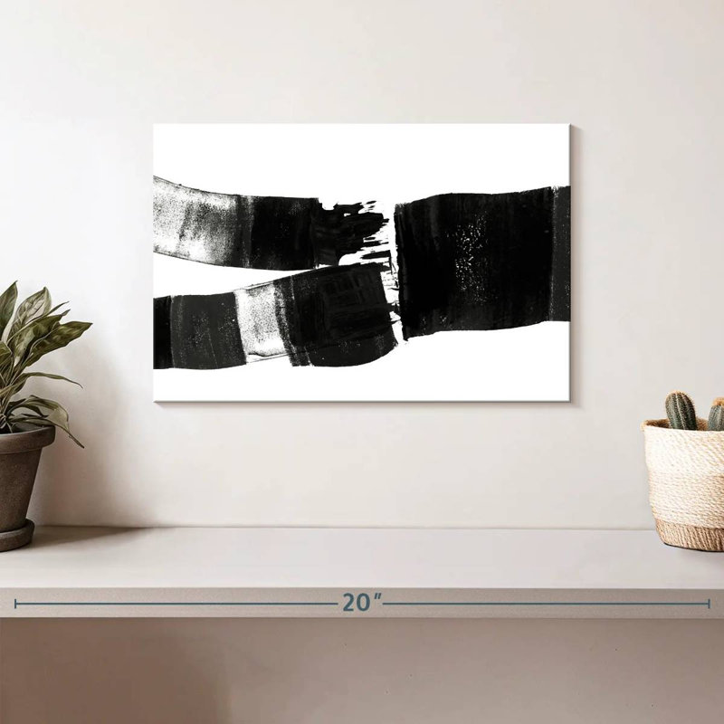 Avery brossé abstrait, H 8 po x l 12 po