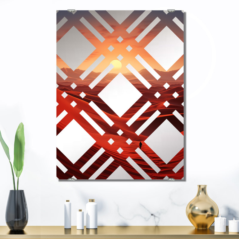 Evyonne - Miroir du désert mural MIR140846, 32 po x 24 po